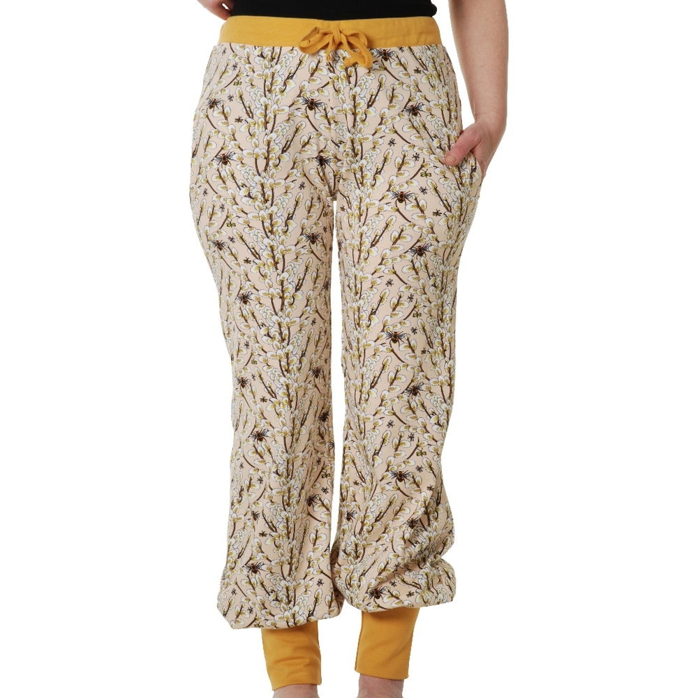 Baggy Jogger Pants with Colorblock Cuffs